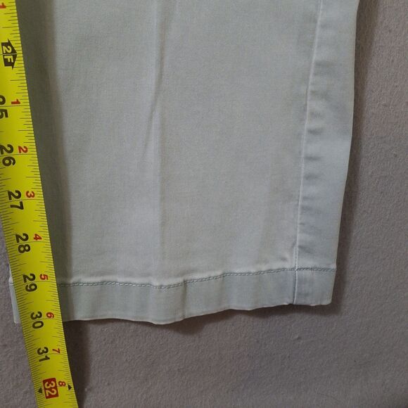 Tommy Bahama Chino Pants Mens 38x30 Seafoam Cotton Blend Solid Flat Front - Picture 6 of 14